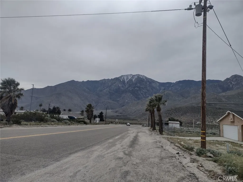 Gorgeous views in the San Jacinto Mountain Range! Property is on the left.
