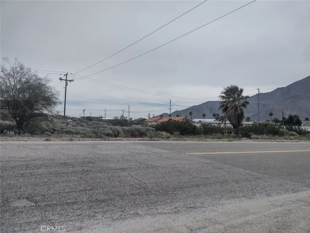 Looking West, property is behind.