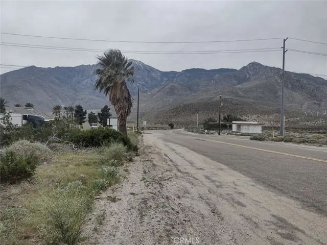 Gorgeous views in the San Jacinto Mountain Range! Property is on the left.