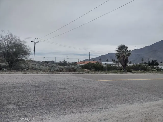 Looking West, property is behind.