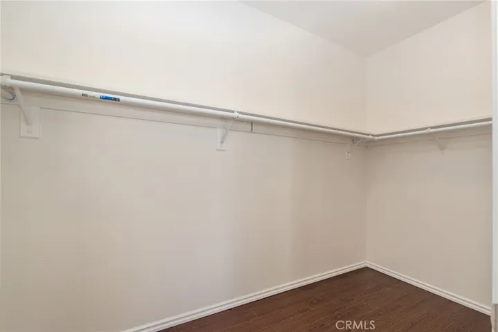 Walk in closet in main bedroom