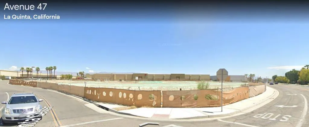 VIEW OF SITE LOOKING DIRECTLY FROM THE N