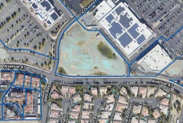 AERIAL VIEW SHOWING PARCEL LINES