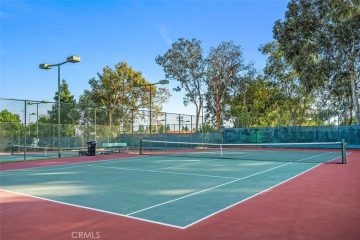 Three tennis courts.