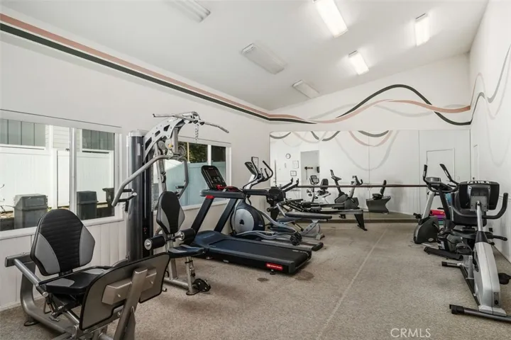 Full well equipped gym with locker rooms and sauna.
