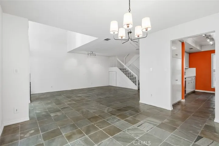 Living room from dining area