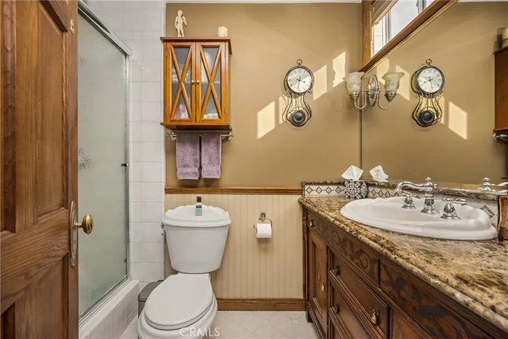 Primary bath with custom cabinetry