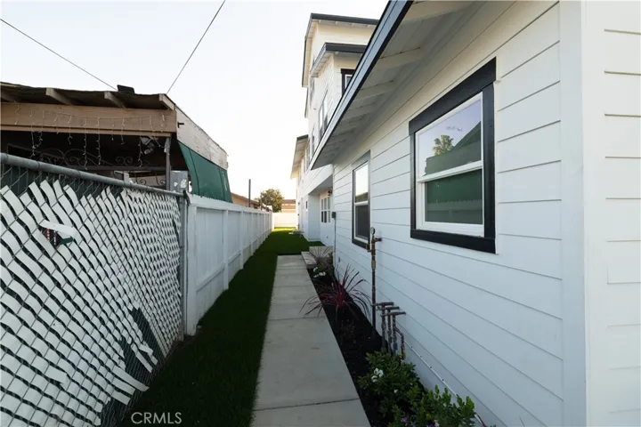 Walkway leading to the front door.