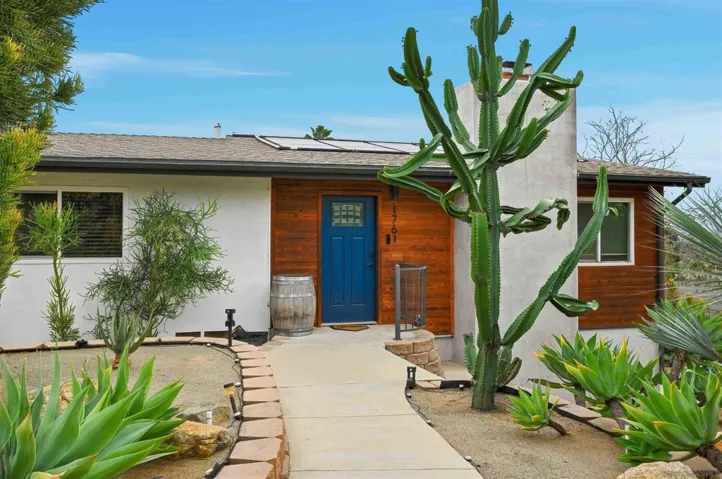 Beautifully landscaped entry