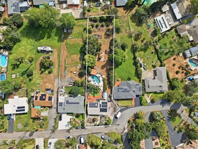 Huge lot with plenty of space for cars and RV parking