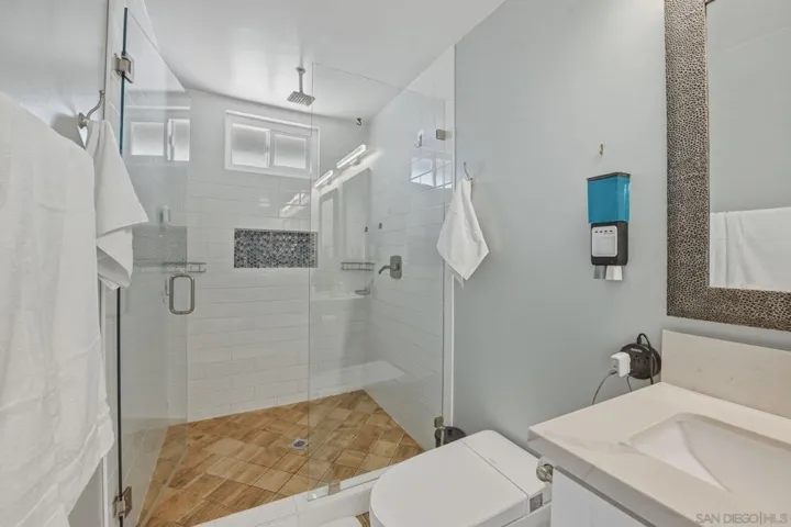 Beautifully tiled primary shower
