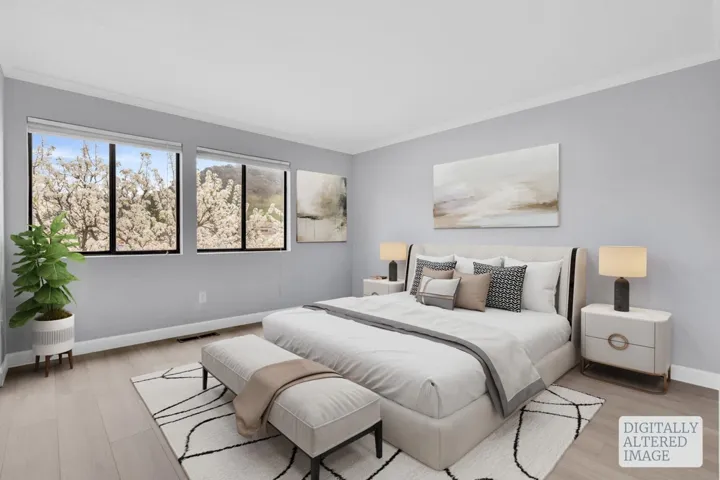 master bedroom virtually staged