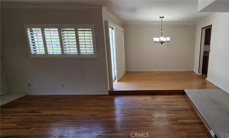 Dining room in the background