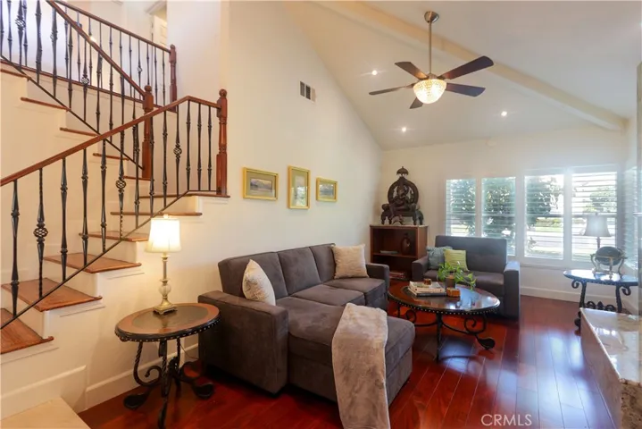 Vaulted ceiling allowing for beautiful natural light