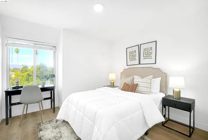 Bedroom featuring wood finished floors