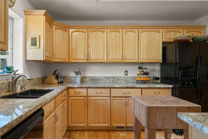 Abundant countertop space and storage