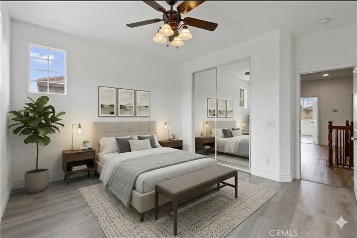 Bedroom 1: AI staged