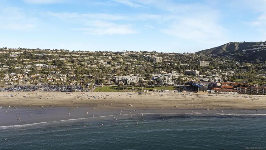 View from above La Jolla Shores , towards condo