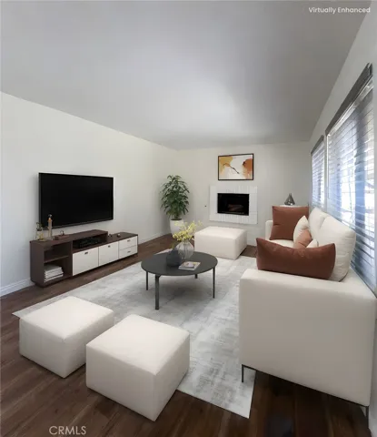 Living room-virtually staged