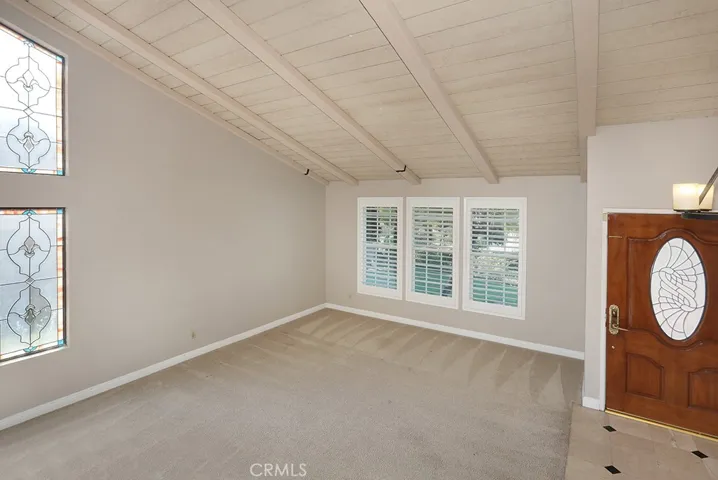 Formal living room and entry