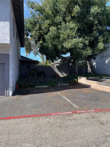 Dedicated open parking space