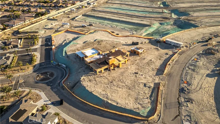 Aerial Clubhouse Area under construction