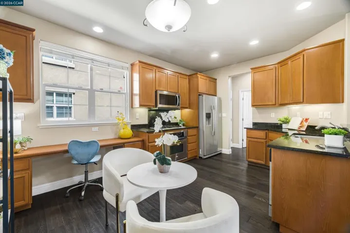 Kitchen with Desk Set Up