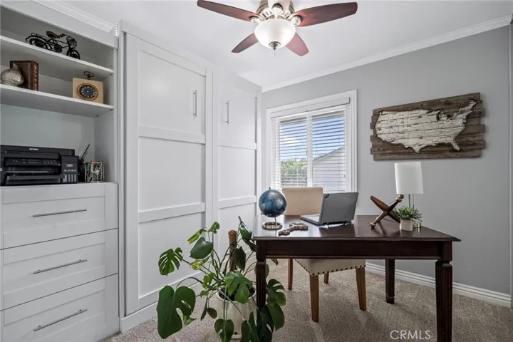 Bedroom #3 with Murphy bed/office