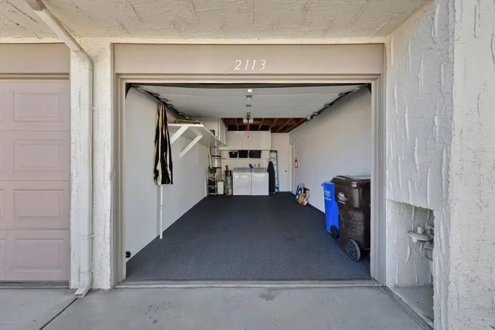Garage with commercial grade carpet