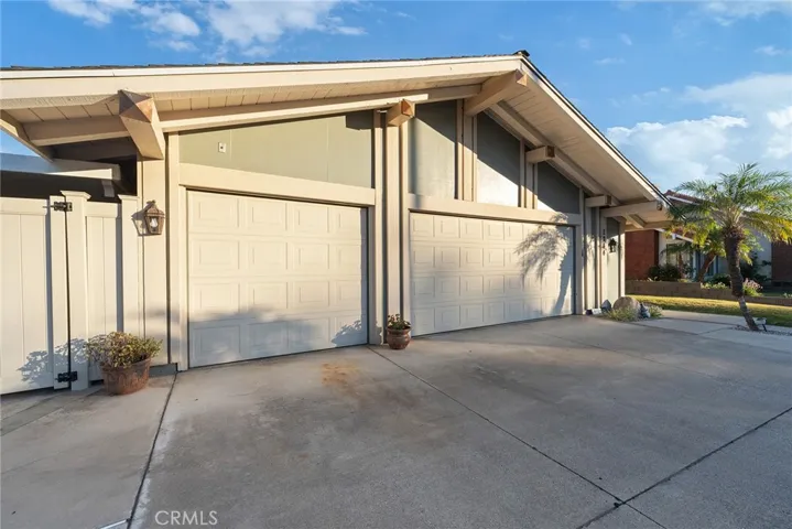Oversized three car garage and potential RV space