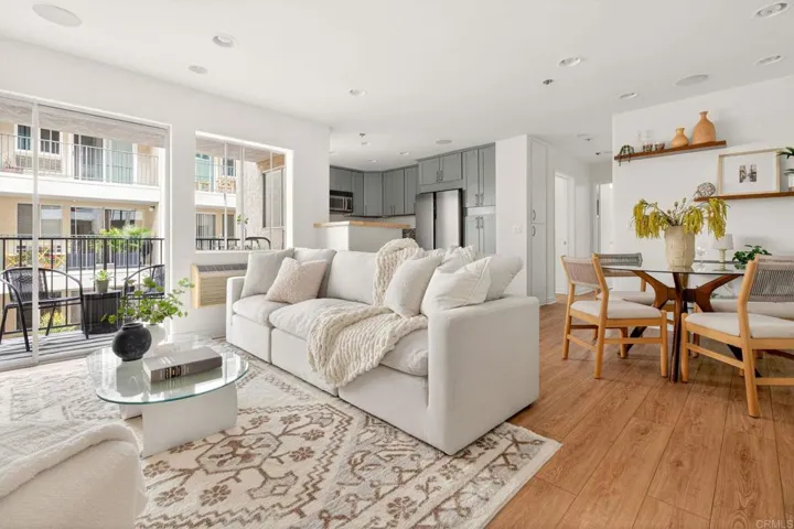 Walk into a large bright living room