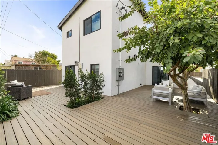 Backyard of two units