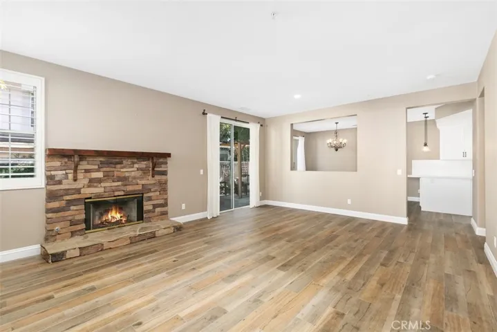 Image digitally enhanced to show fire in fireplace.