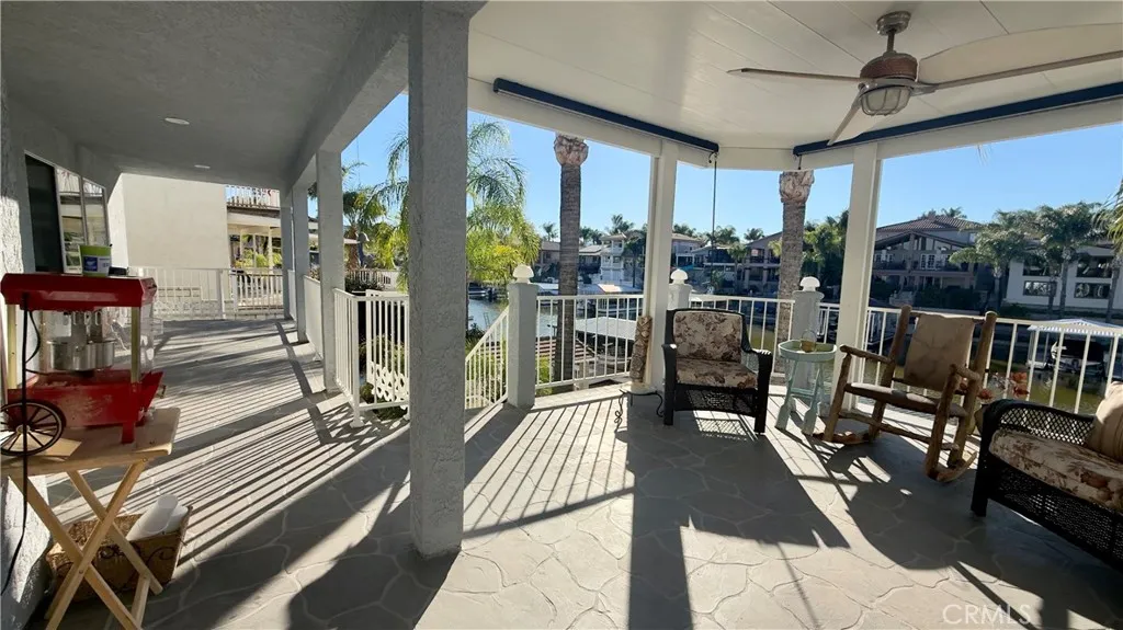 Patio off the main level of the home.