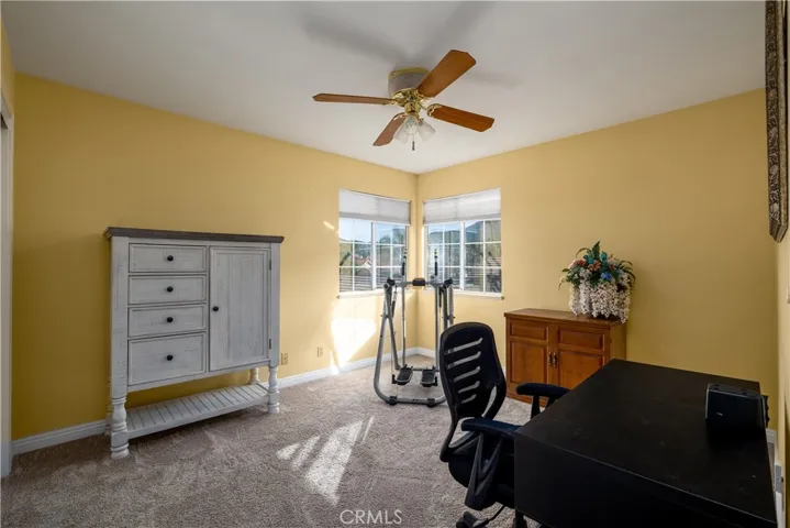 Upstairs bedroom with gorgeous views of the hills.