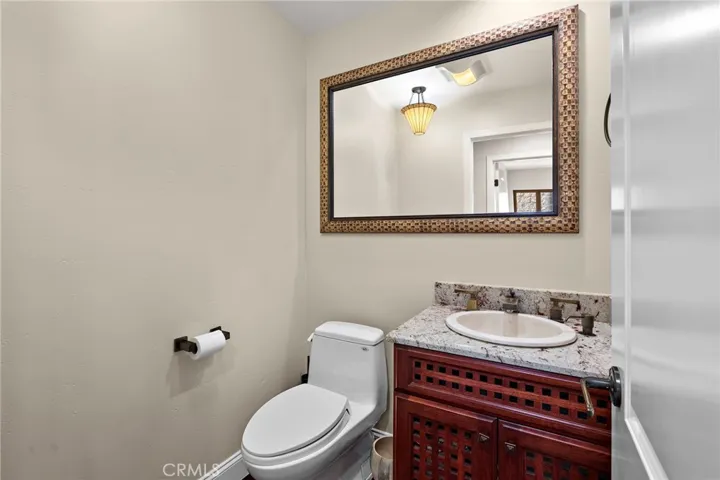 Half bath downstairs.