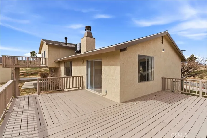 Wrap around deck faces southeast