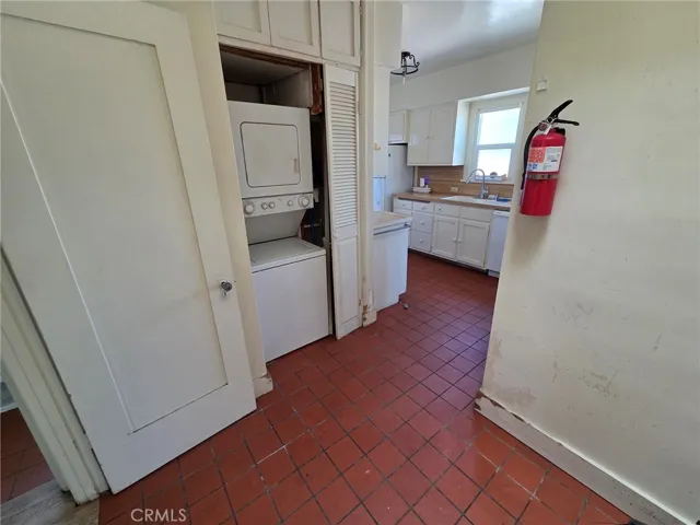 Laundry in center hallway