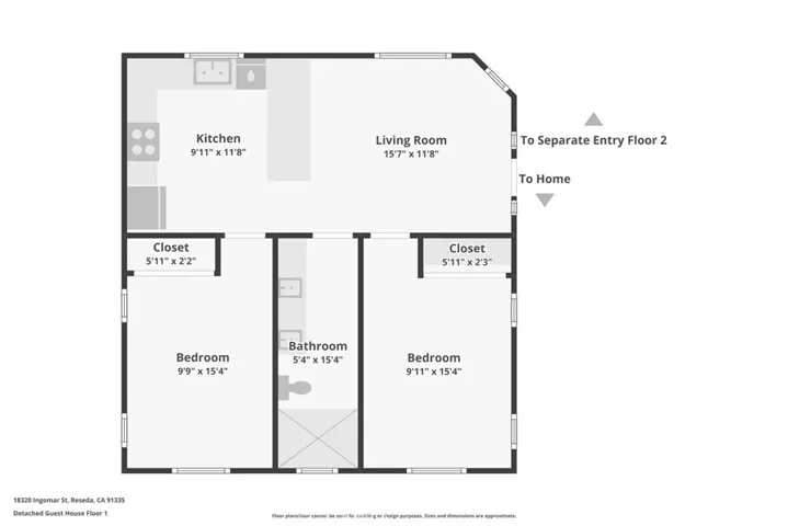 First floor - detached ADU