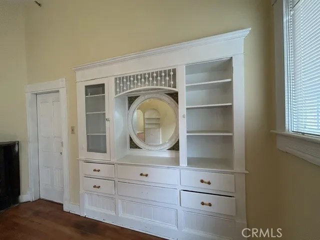 Built in China cabinet in living room