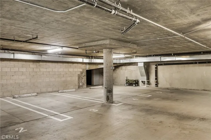 Gated subterranean parking with 2 reserved spots