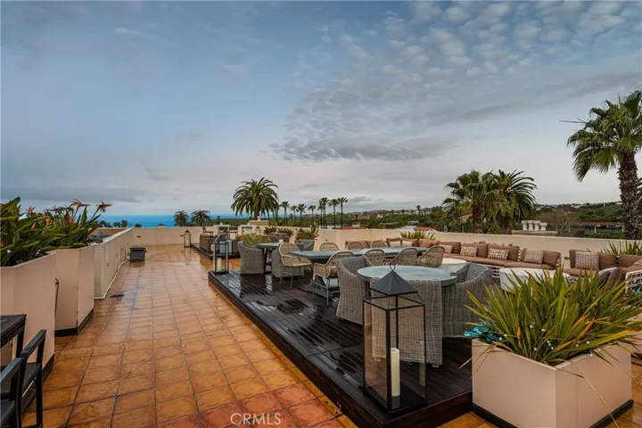 Rooftop deck and entertaining area