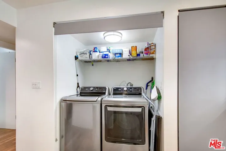 Inside laundry area