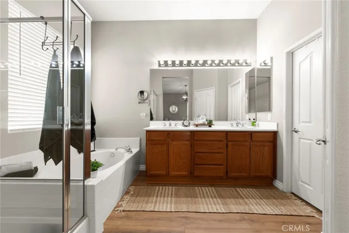 Primary grand bathroom 3 with new flooring