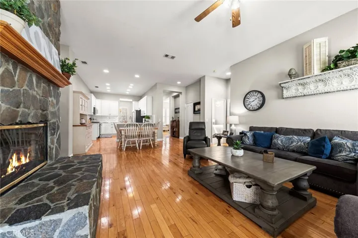 Family room looking towards kitchen