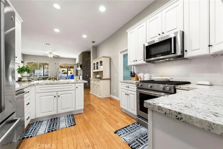 Kitchen open to family room