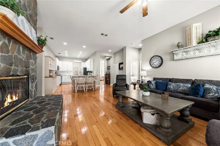 Family room looking towards kitchen