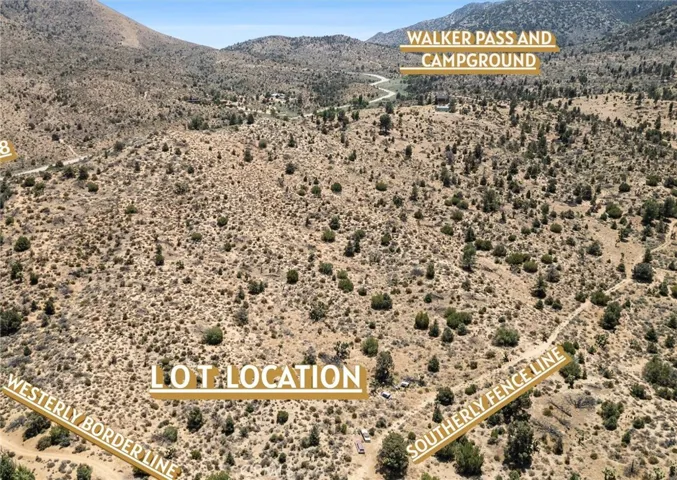 Several miles up Road Walker Pass 178 Campground and Pacific Crest Trail