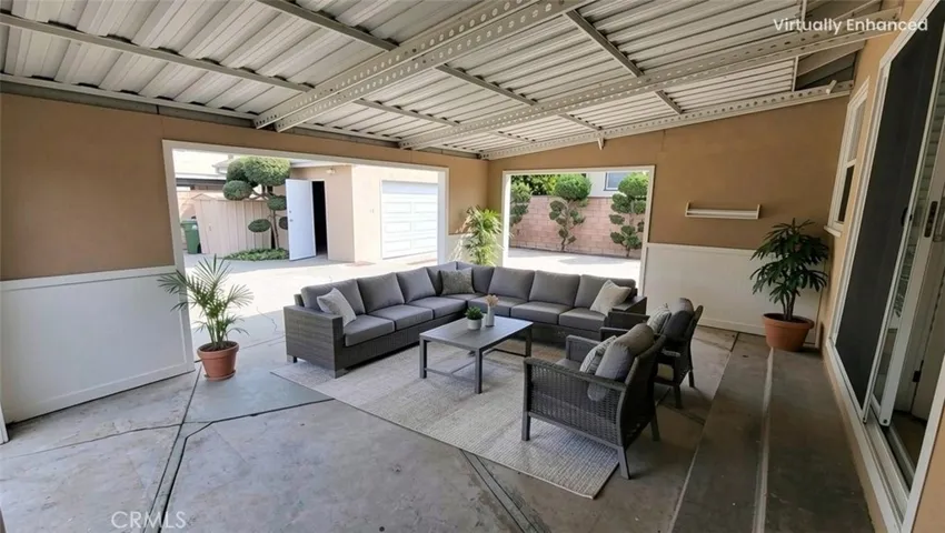 virtually staged patio