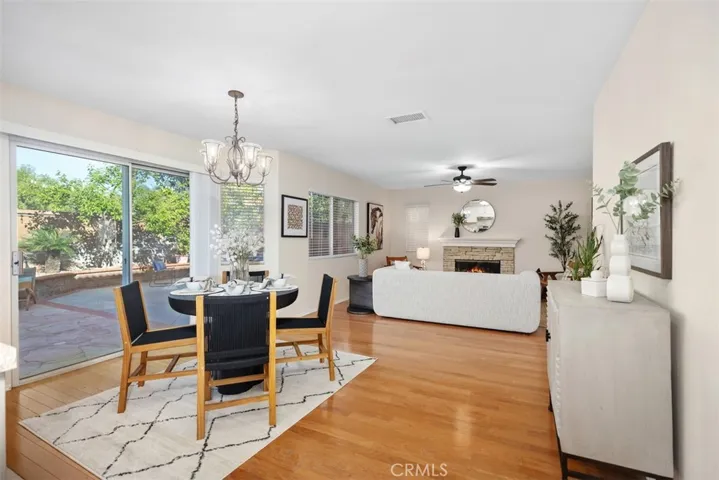 Dining Room & Family Room View